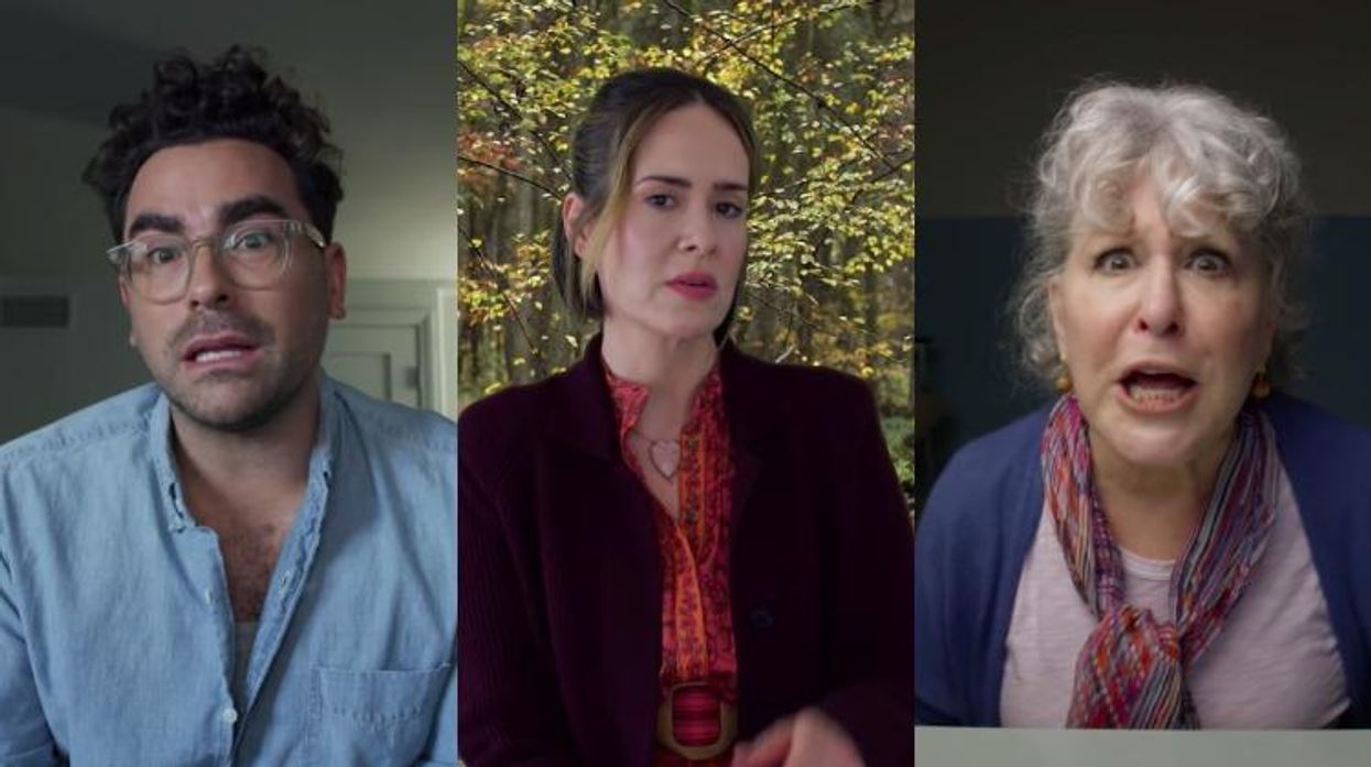 Dan Levy, Sarah Paulson, and Bette Midler