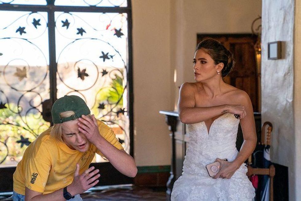 Dani punching Finley