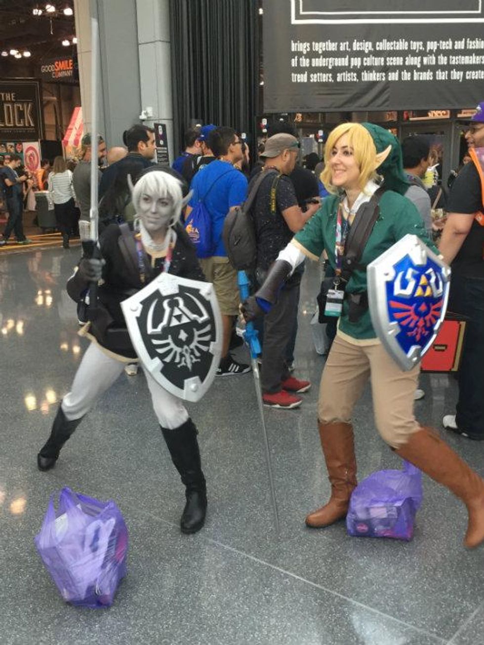 Dark Link and Link from 'The Legend of Zelda' Series