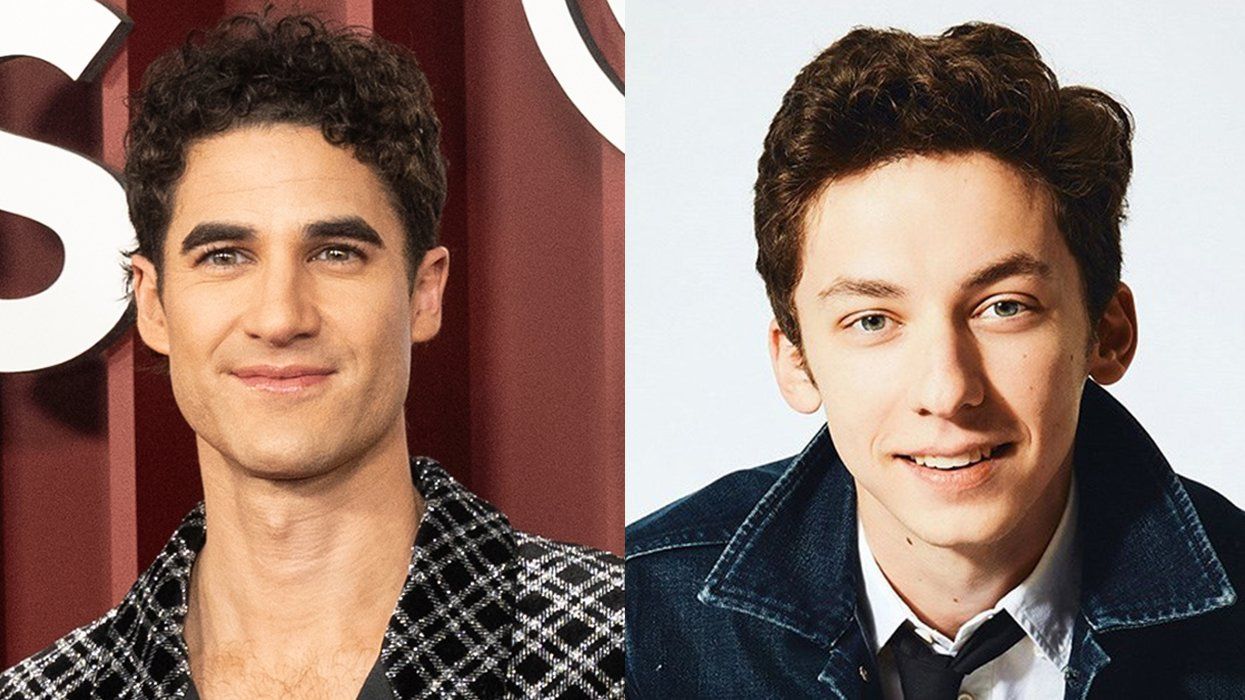 Darren Criss 2025 TONY awards Andrew Barth Feldman Maybe Happy Ending press photo