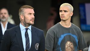 David Beckham's son, Romeo, breaks a sweat in trailer for new gay film