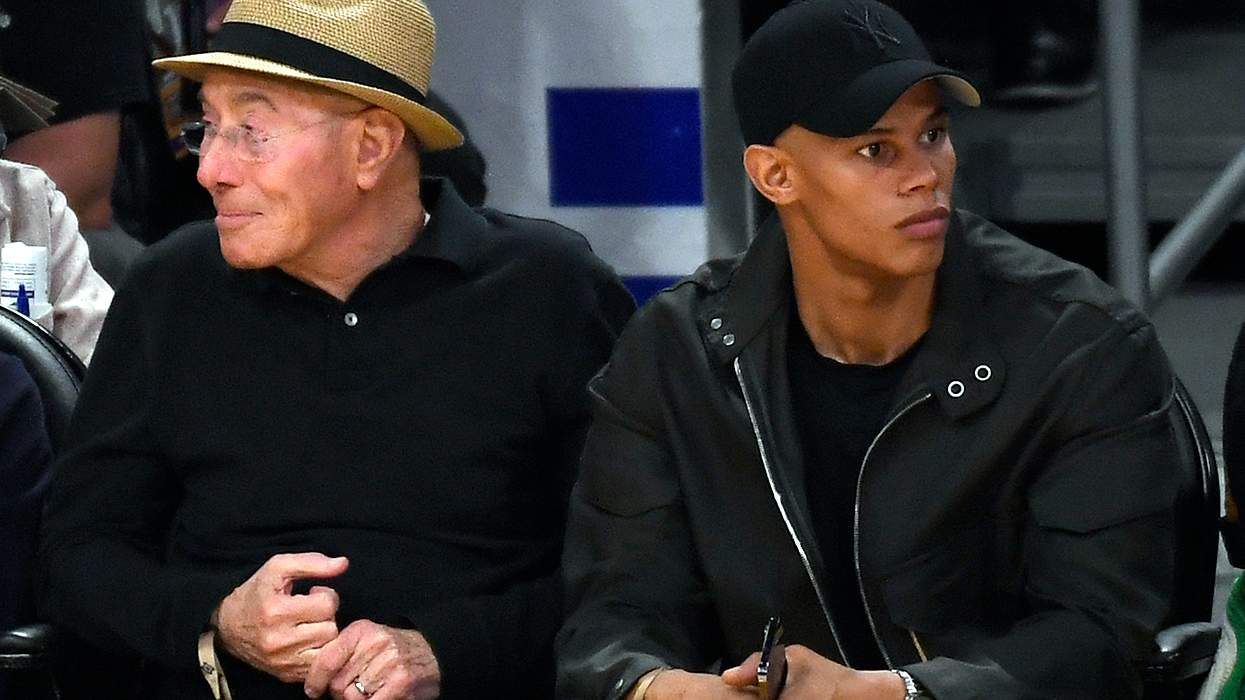 David Geffen with now estranged husband Donovan Michaels