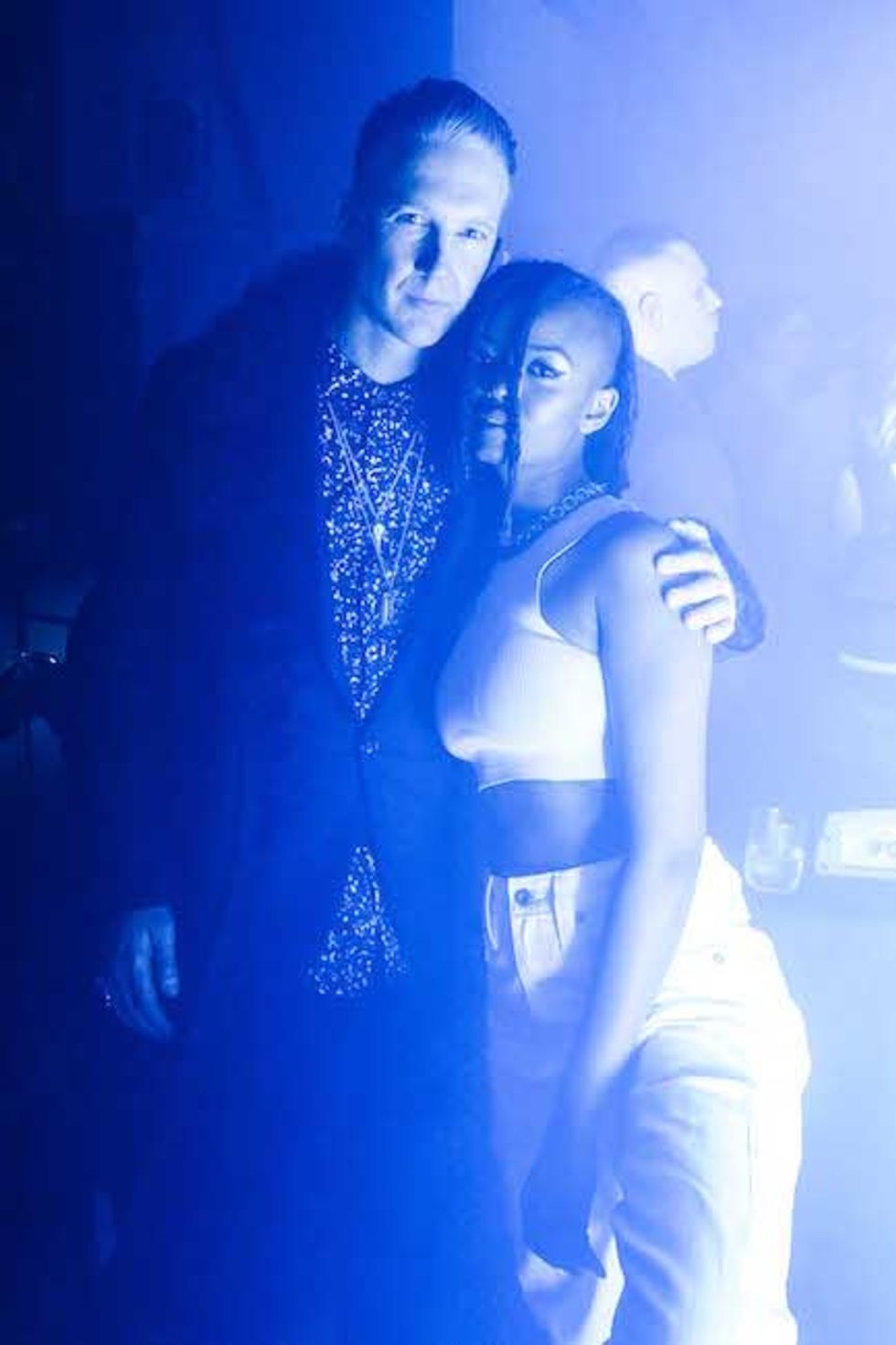 'Dazed' editorial director Jefferson Hack with singer Kelela