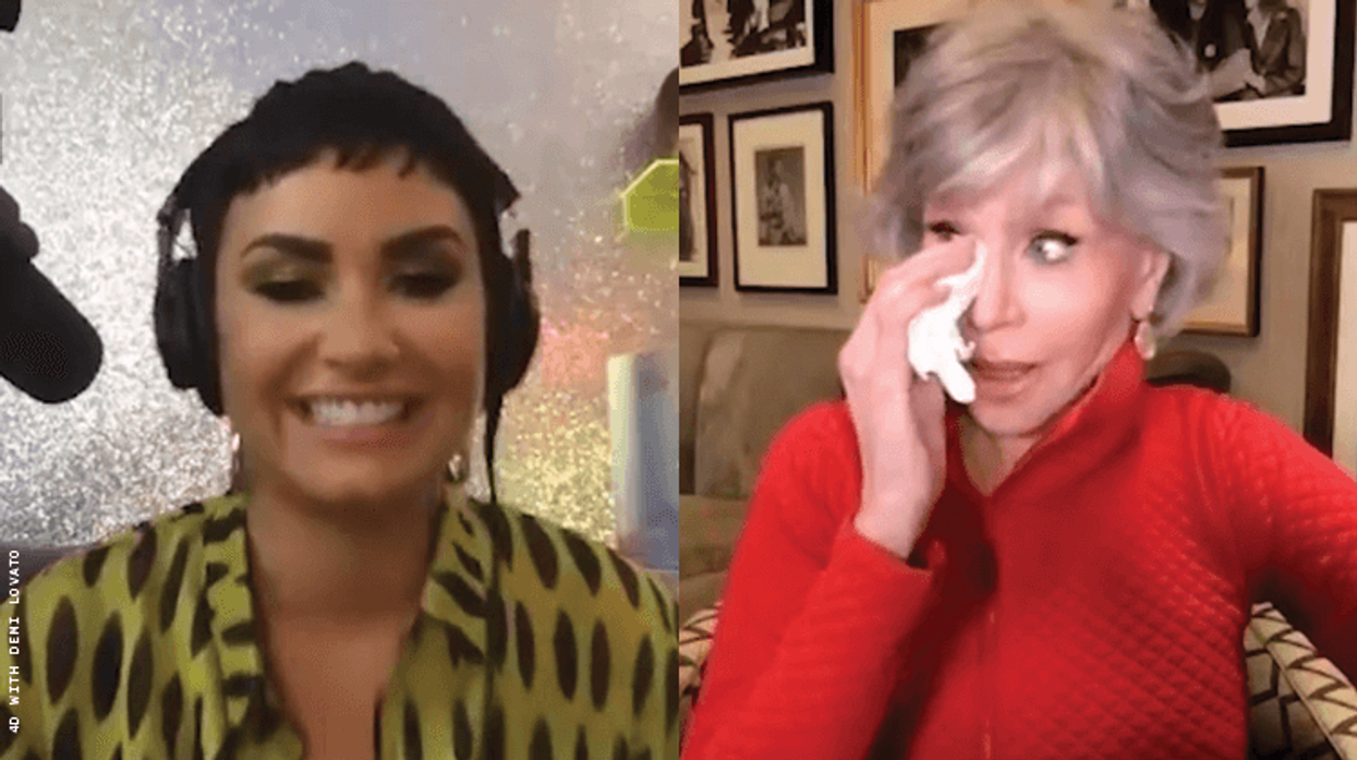 demi lovato and Jane Fonda