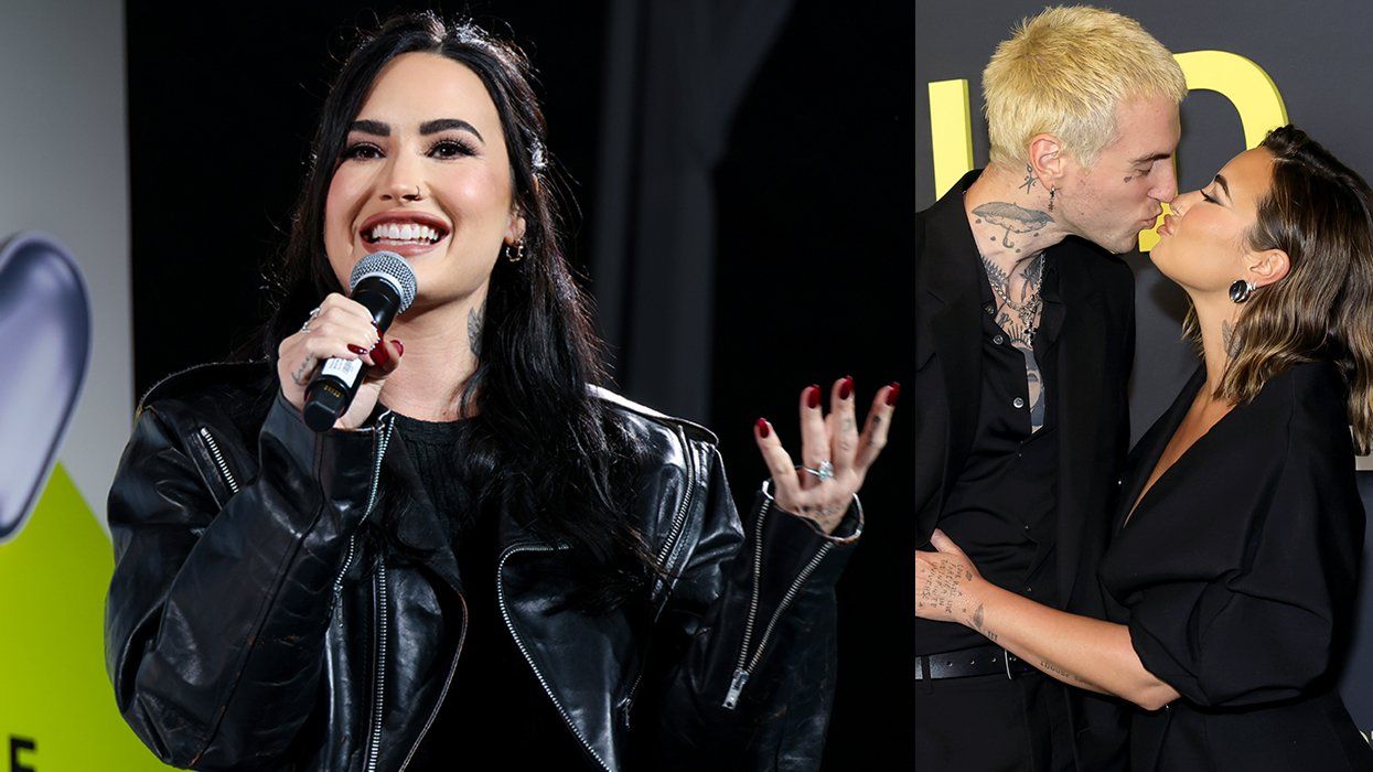 Demi Lovato speak at Teen Vogue November 2024 and seen kissing now husband Jordan Lutes aka Jutes September 2024