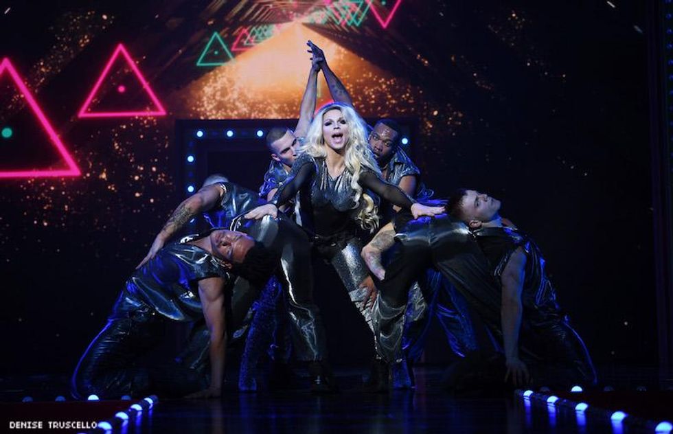 Derrick Barry performing at RuPaul's Drag Race: Live in Las Vegas