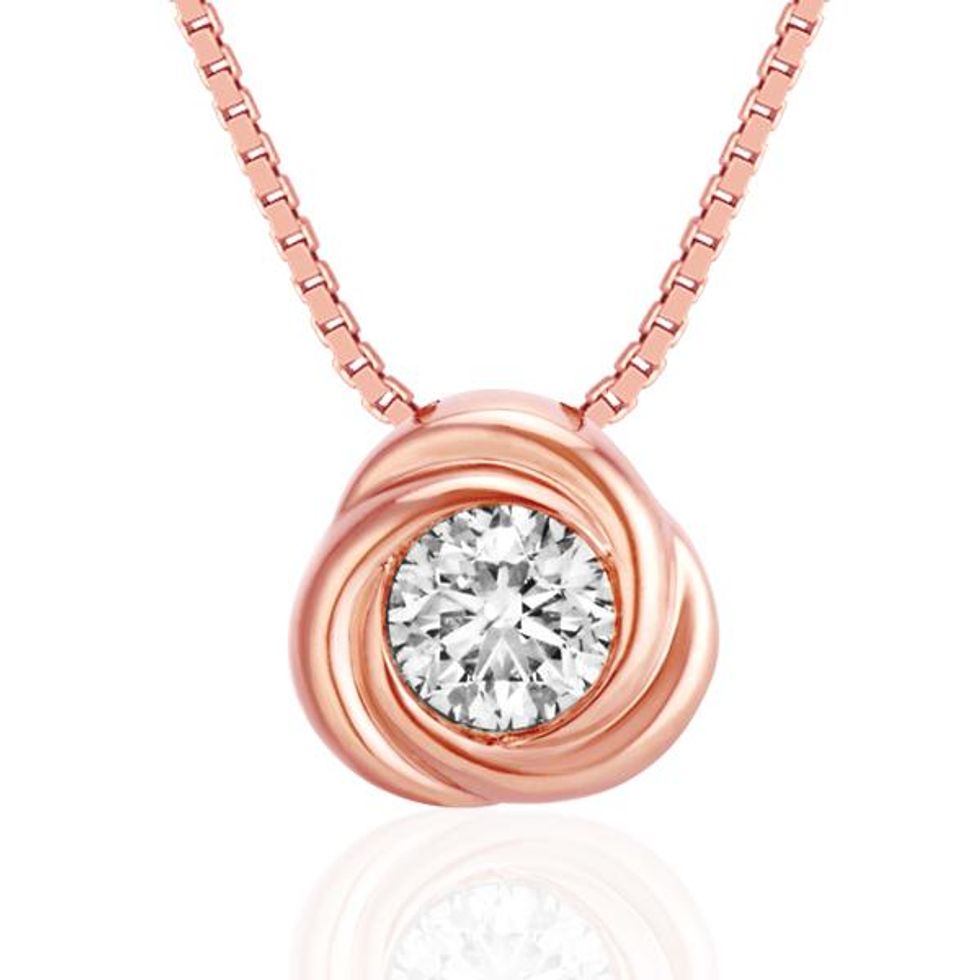 Diamond Twirl Pendant