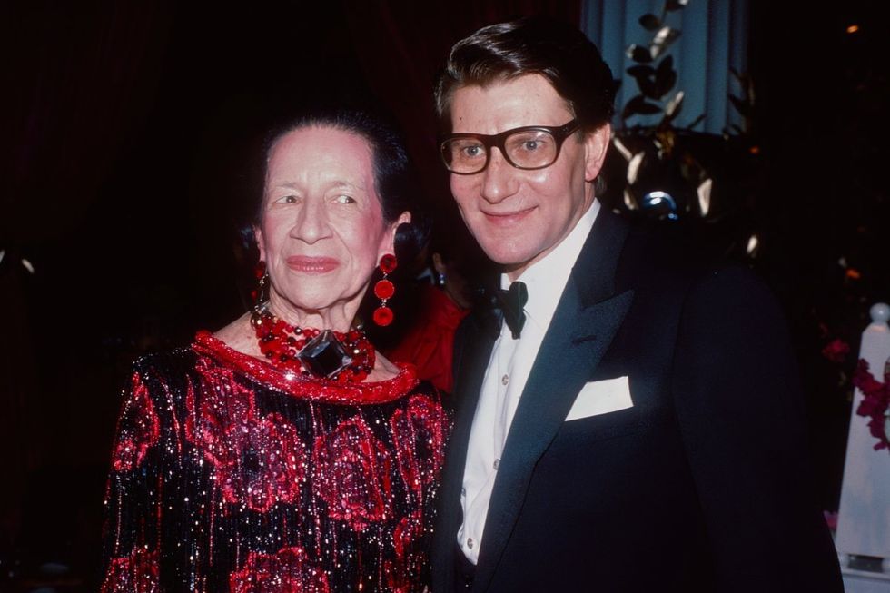 Diana Vreeland and Yves Saint Laurent