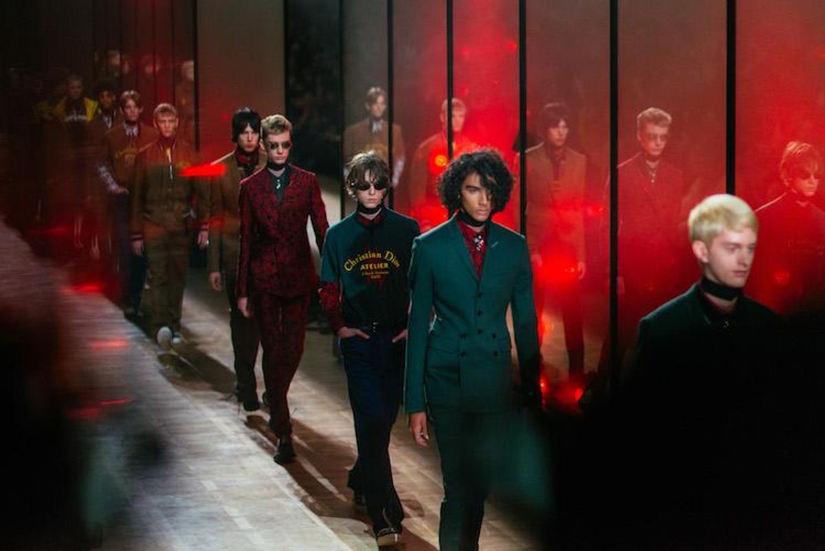 Dior Homme's Fall 18 Show Brought Back 90s Male Supermodels