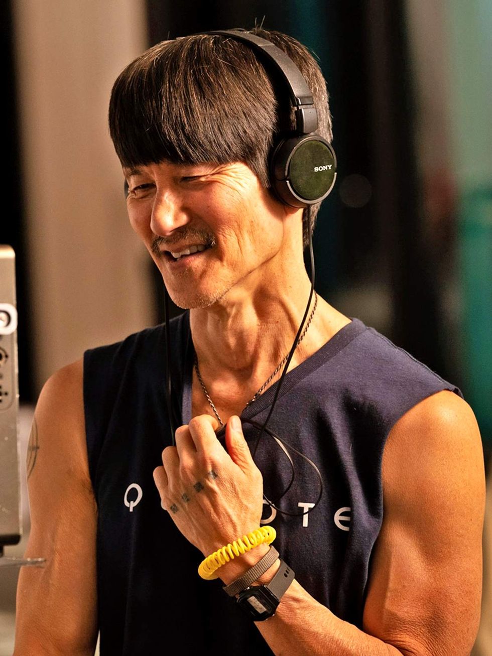 Director Gregg Araki on set filming I Want Your Sex