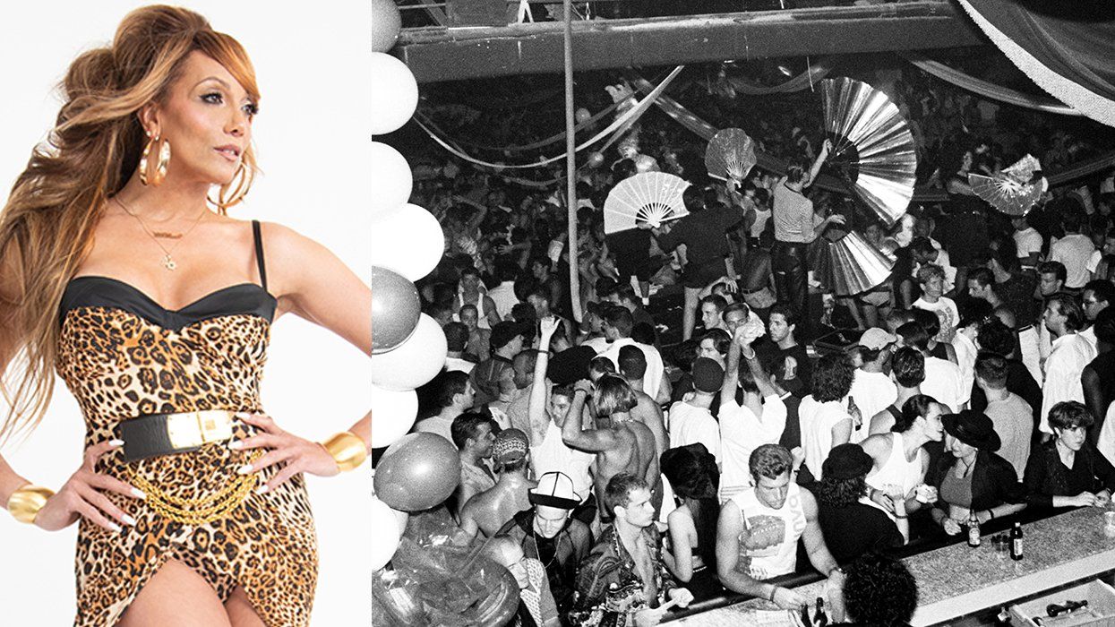 DJ Lina Bradford Roxy nightclub dancefloor and bar NYC 1998