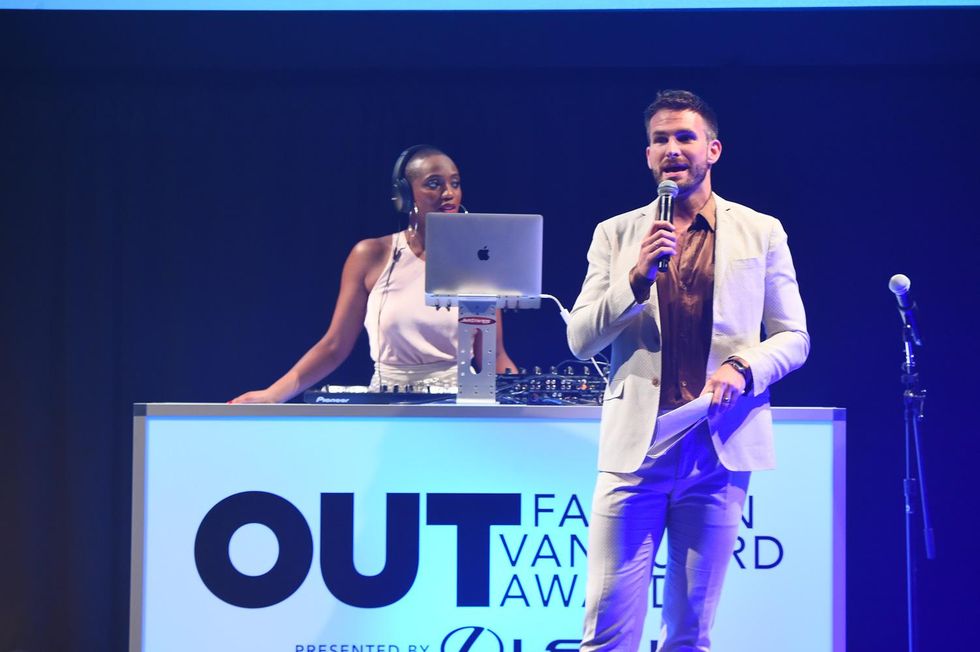 DJ Soda Pop and OUT Fashion Editor/Host Michael Cook