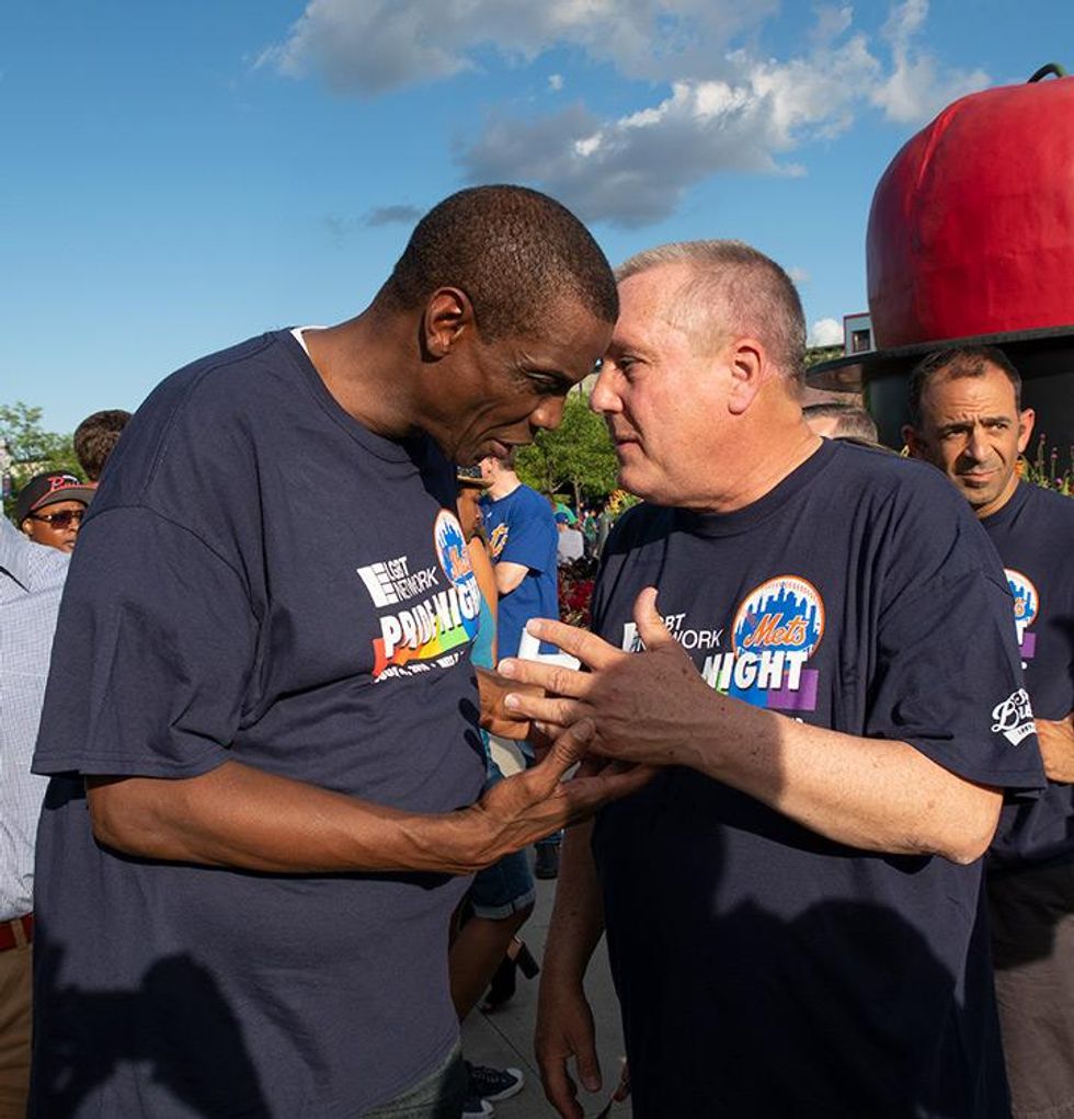 Doc Gooden and NYC Councilman Danny Dromm
