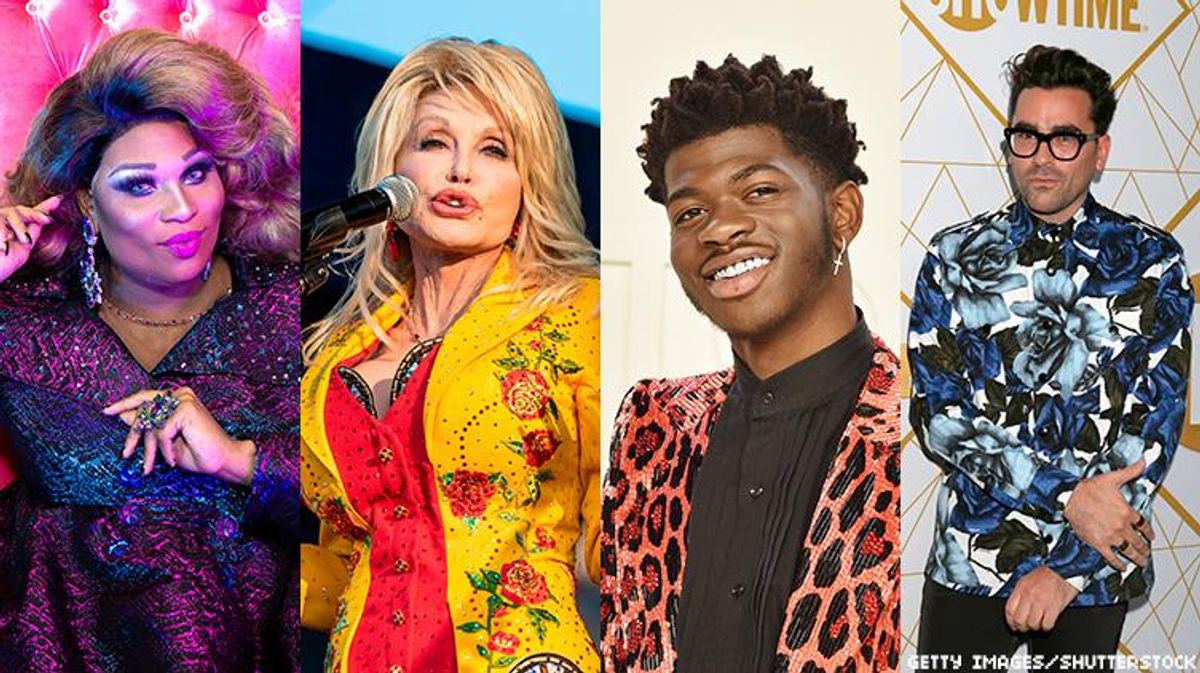 Dolly Parton, Lil Nas X, and Dan Levy