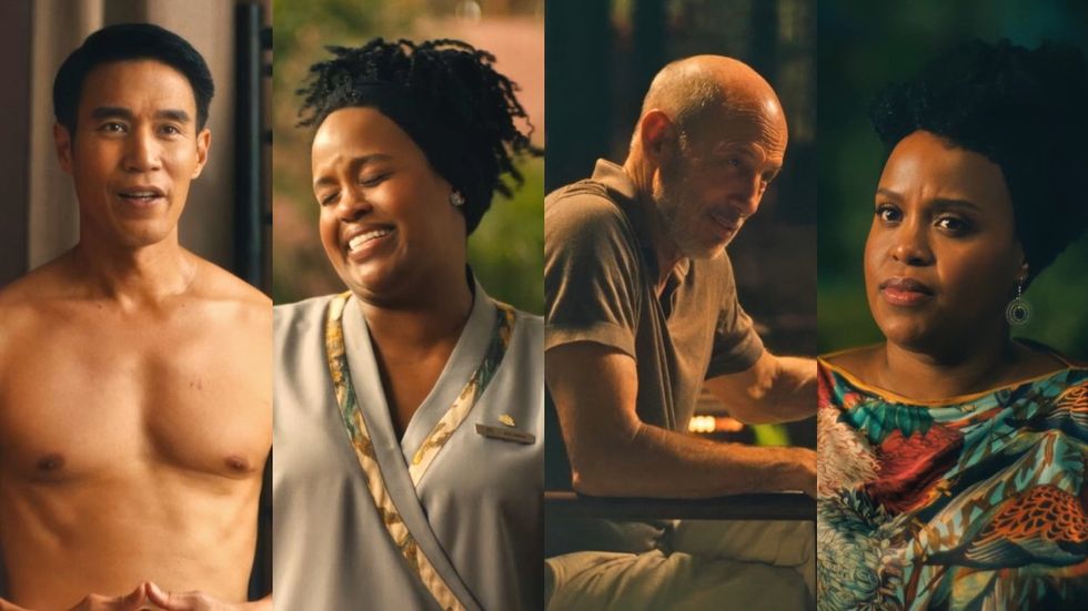 Dom Hetrakul; Natasha Rothwell; Jon Gries on The White Lotus season 3 episode 2