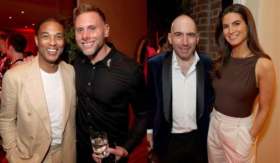don lemon and kaitlan collins with grindr executives