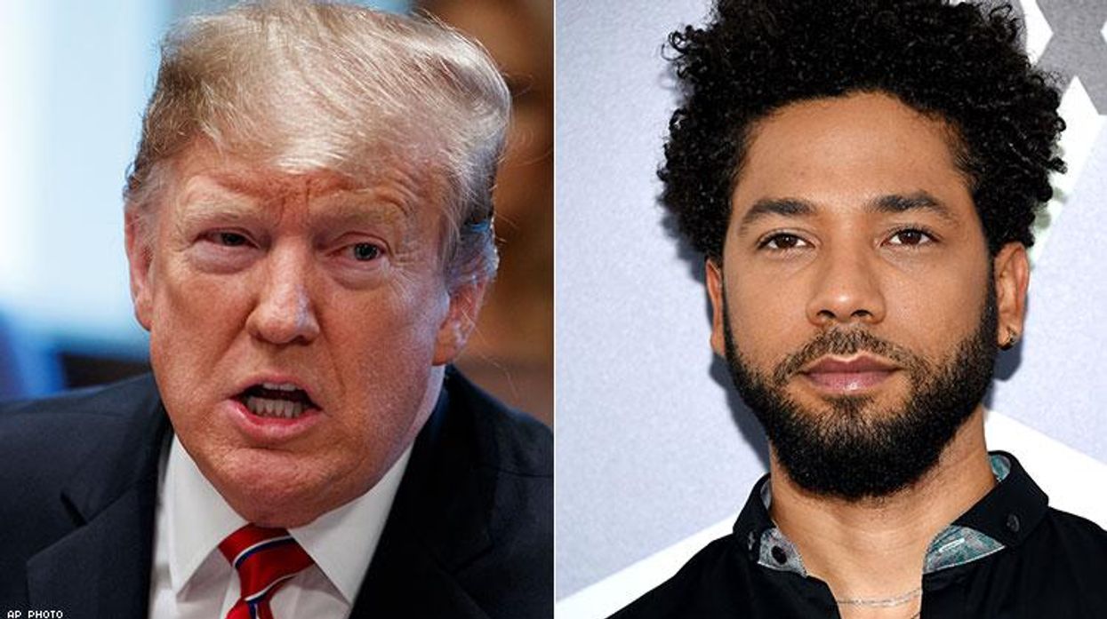 Donald Trump and Jussie Smollett