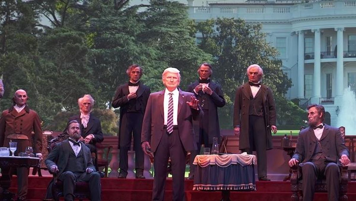 Donald Trump Disney Hall of Presidents