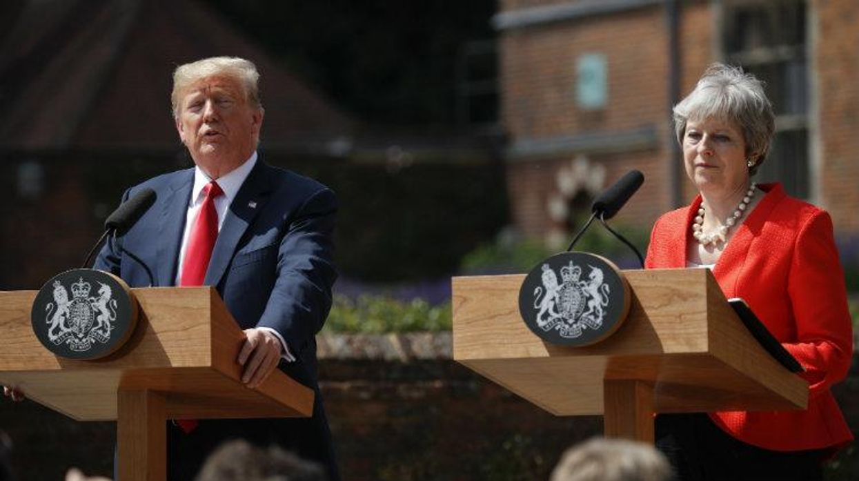 Donald Trump, Theresa May, Jim Acosta, CNN, John Roberts, Fox News