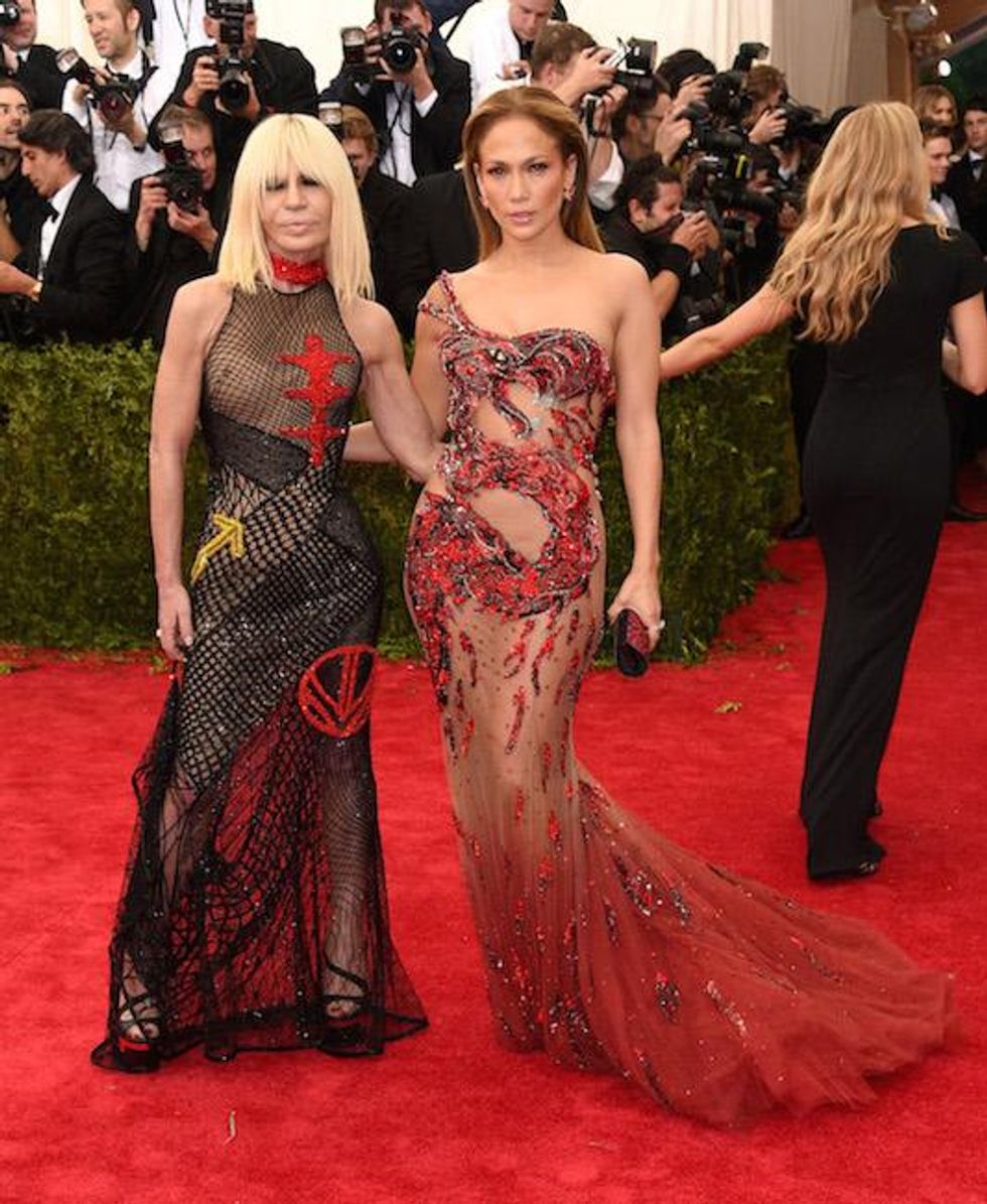 Donatella Versace & Jennifer Lopez