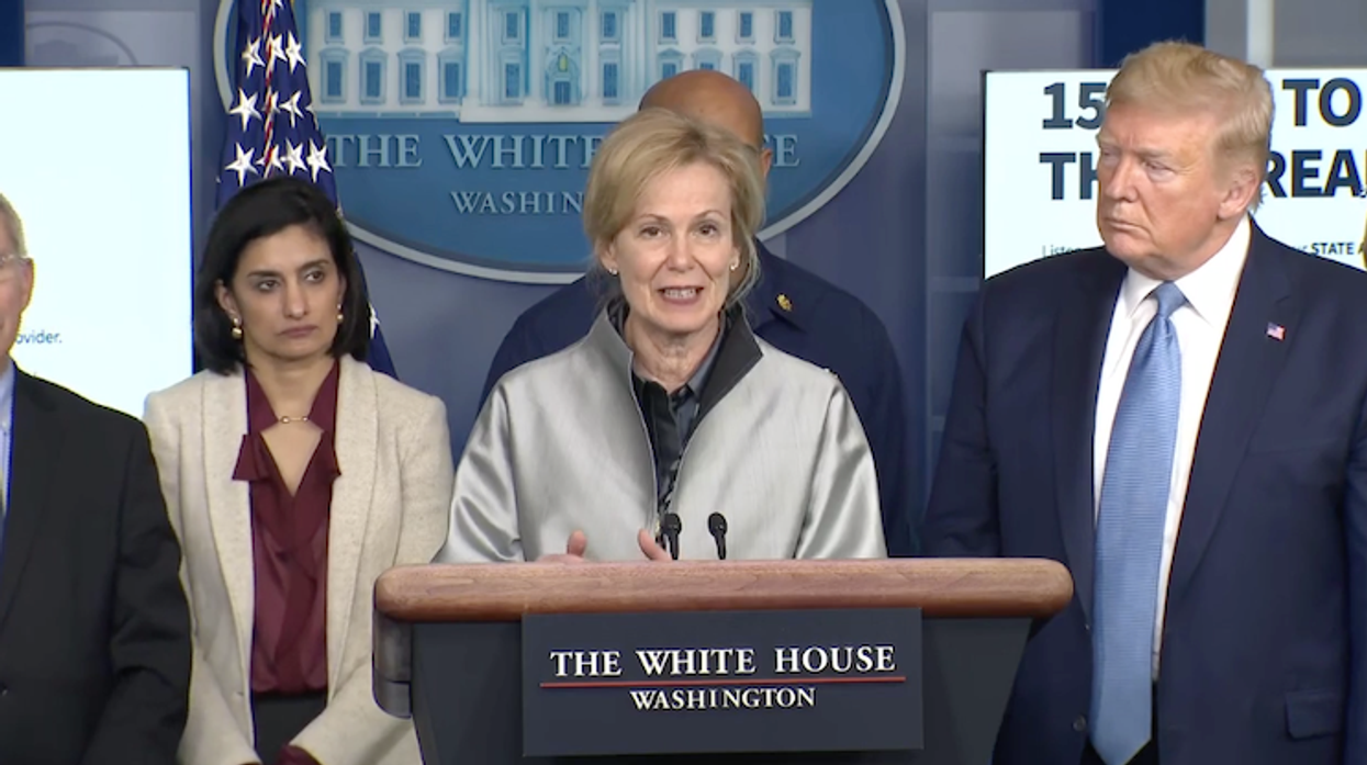 Dr. Birx at the White House coronavirus presser.