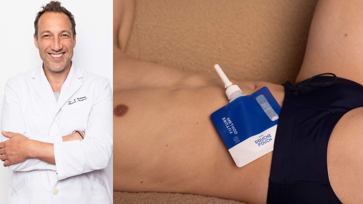 Dr. Evan Goldstein and his new douche kit.
