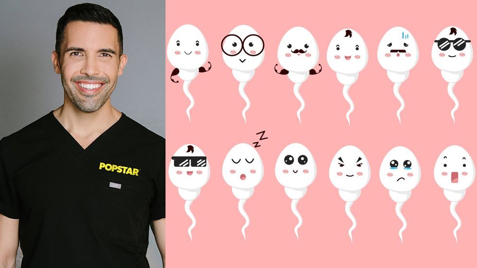 Dr. Joshua Gonalez urologist trained Sexual Medicine Sperm personality illustration