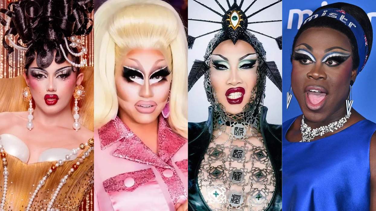 ā'Drag Race' winners Myki Meeks, Trixie Mattel, Nymphia Wind, and Bob the Drag Queen.