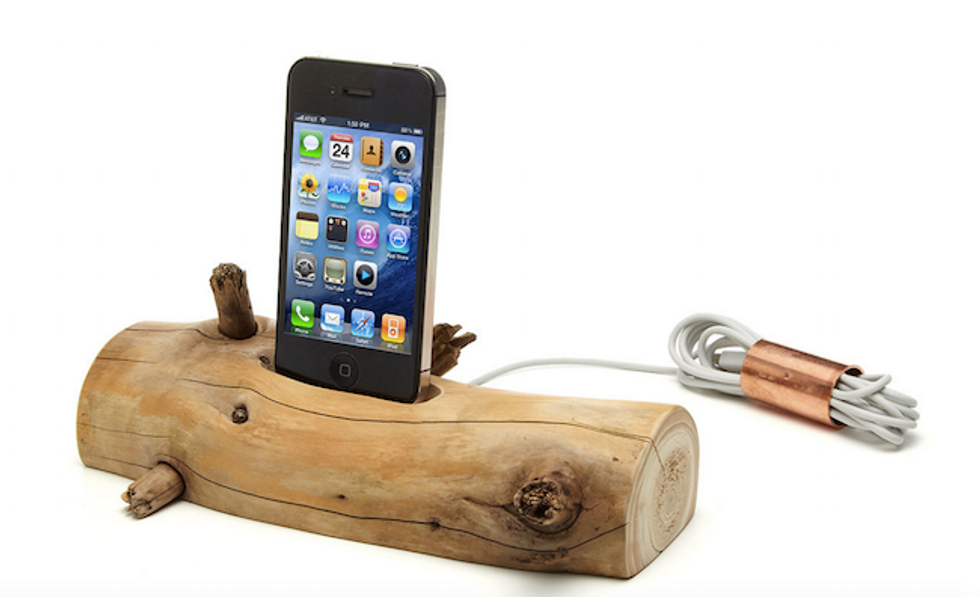 Driftwood iPhone Charging Dock