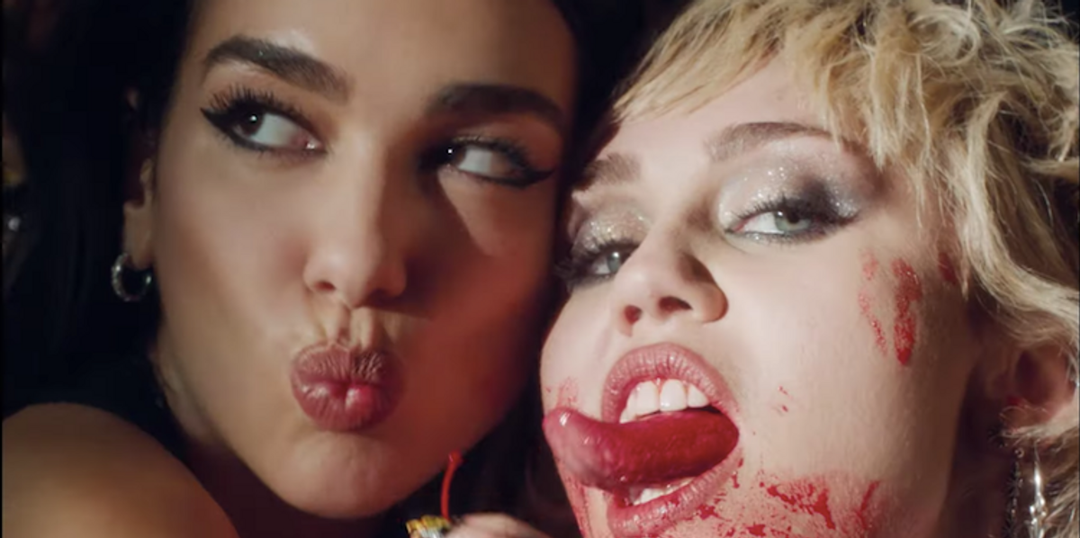 Miley Cyrus and Dua Lipa Team Up for Steamy, Trashy 'Prisoner' Video