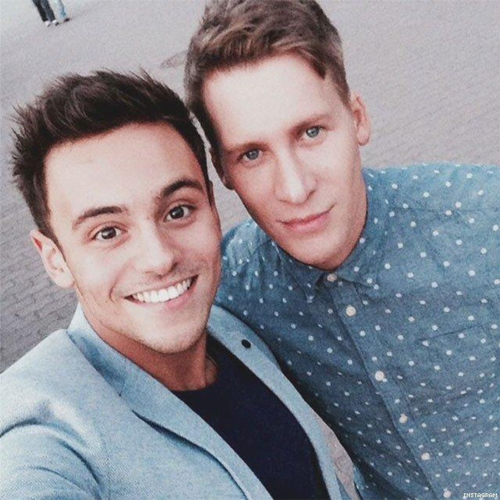 Dustin Lance Black, 41, and Tom Daley, 21