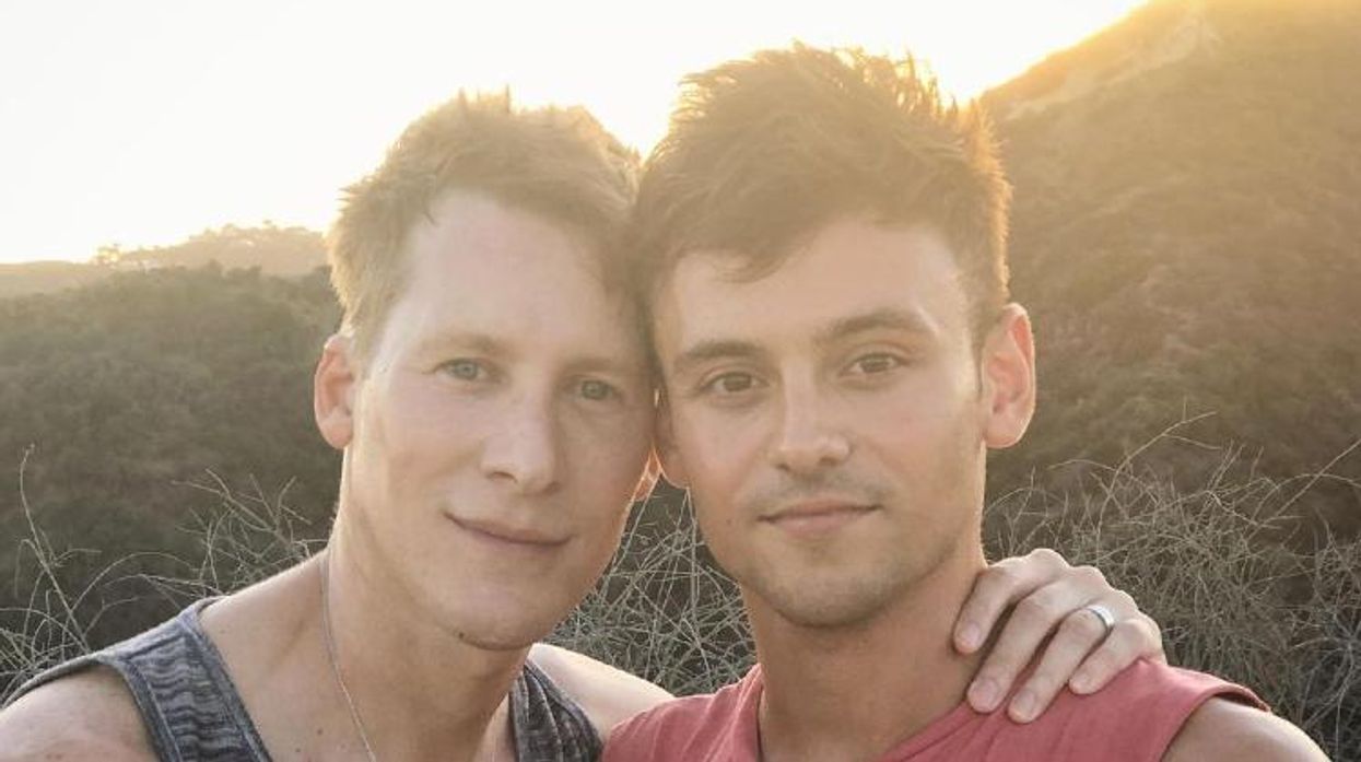 Dustin Lance Black and Tom Daley on Instagram