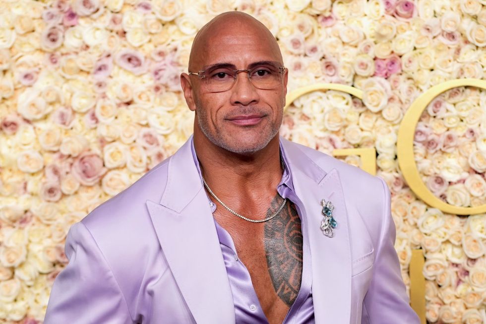 Dwayne 'The Rock' Johnson at the 2025 Golden Globes