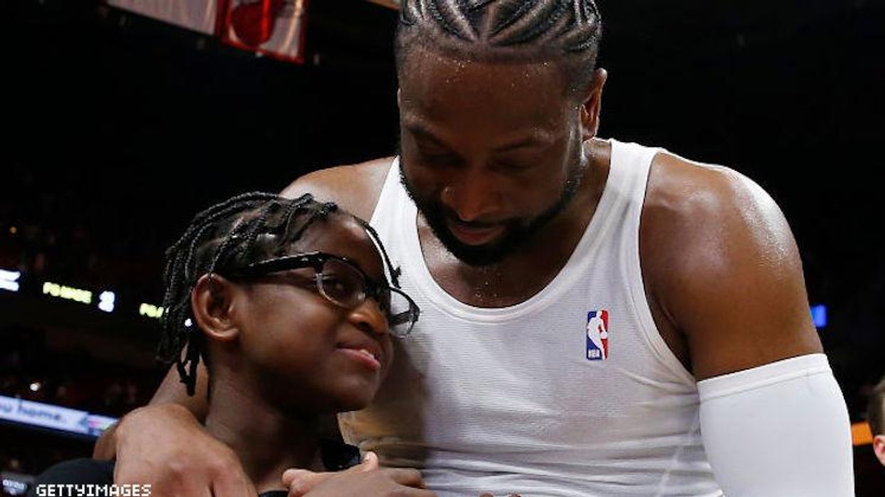 Dwyane and Zaya Wade.