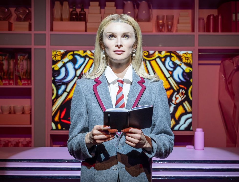 Dylan Mulvaney in an Edinburgh performance of her one woman show The Least Problematic Woman in the World