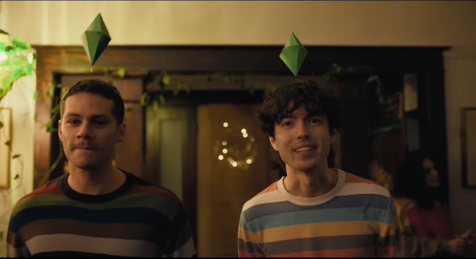 Dylan O'Brien and James Sweeney in 'Twinless'