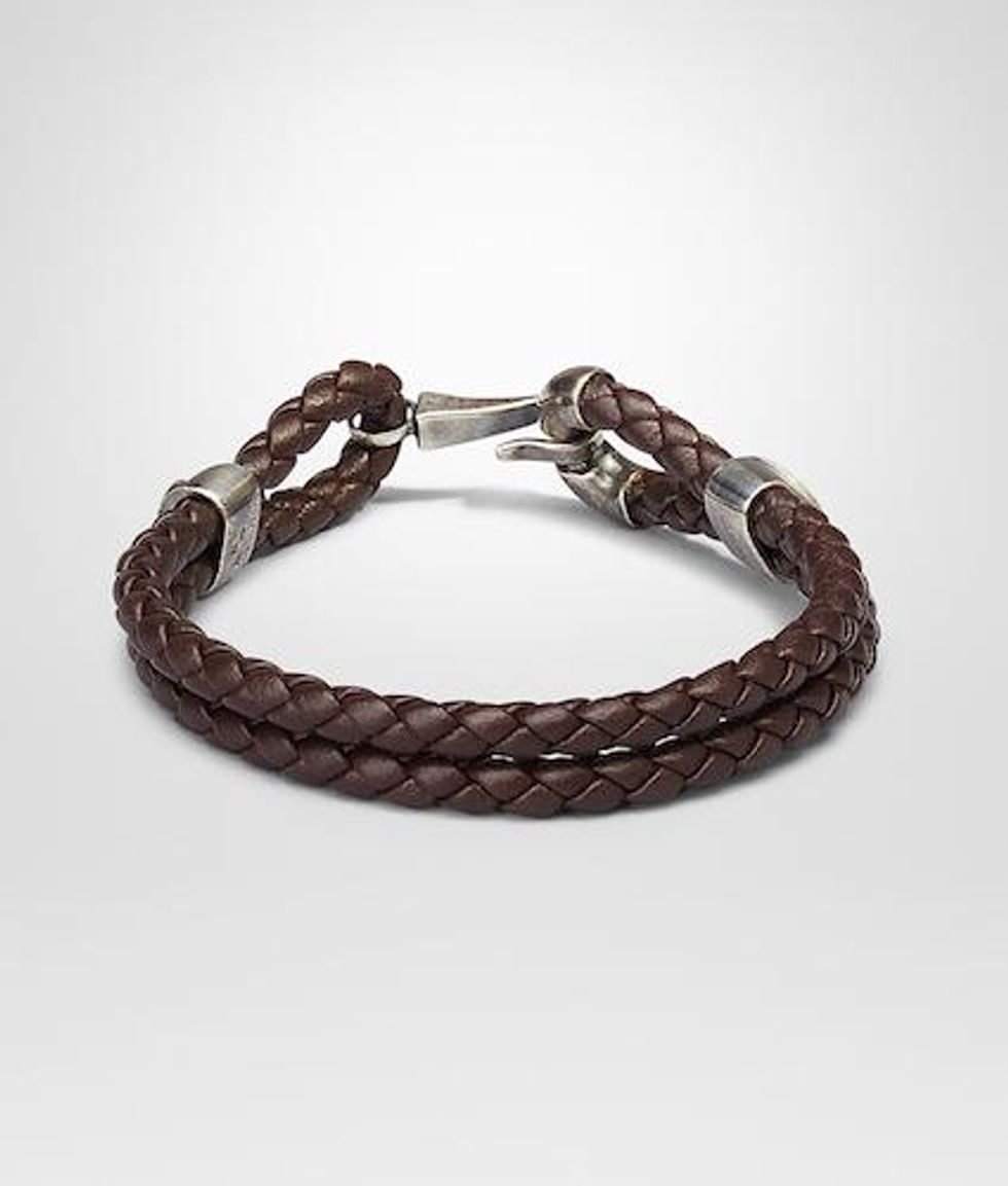 Ebano Intrecciato Oxidized Silver Nappa Bracelet