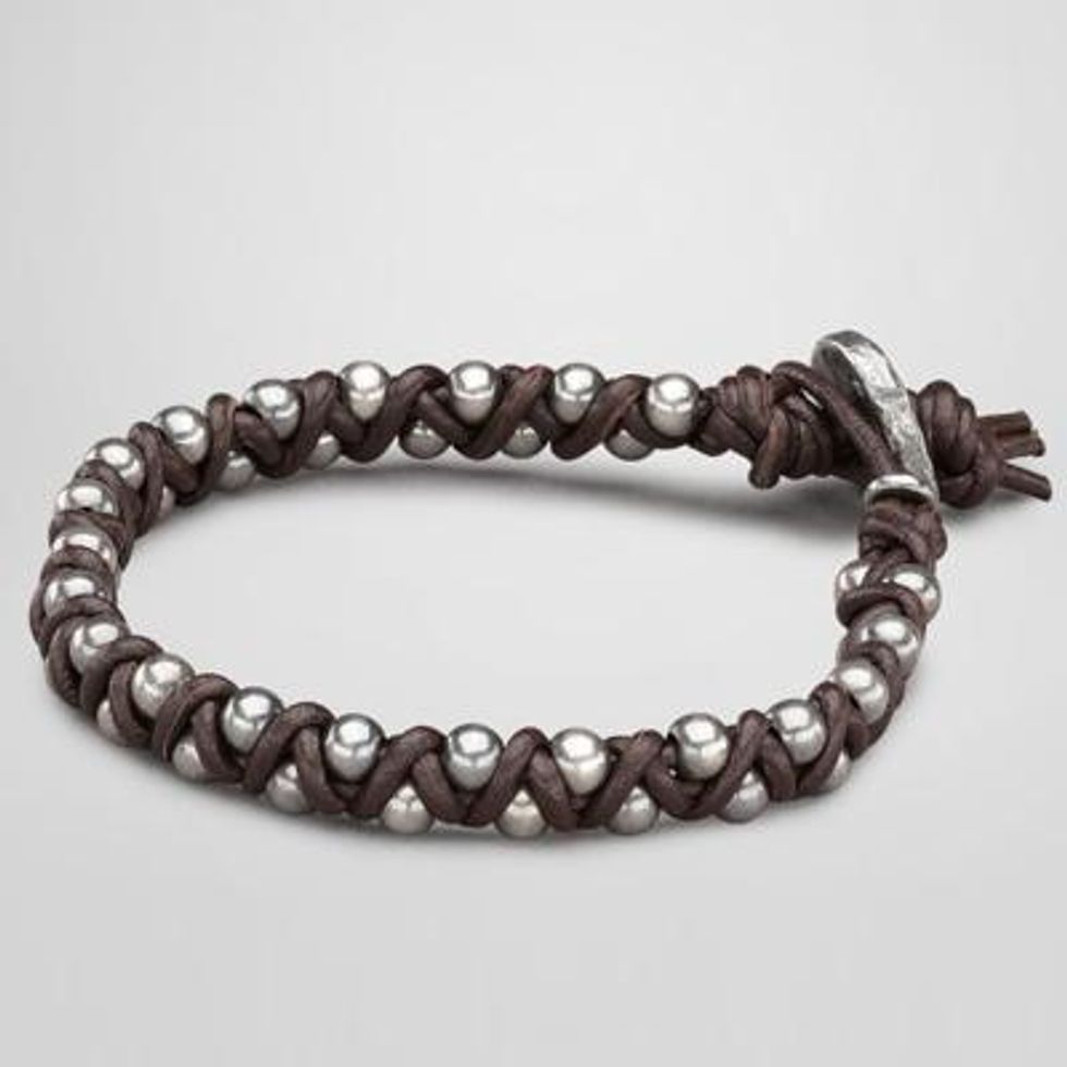 Ebano Oxydized Silver Nappa Bracelet