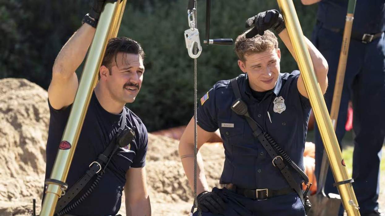 Eddie and Buck in Season Eight of "9-1-1"