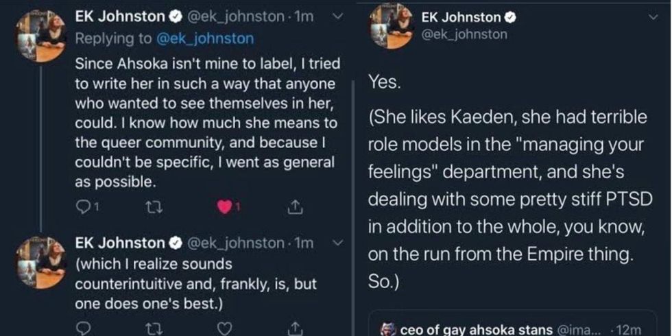 EK Johnston's tweets