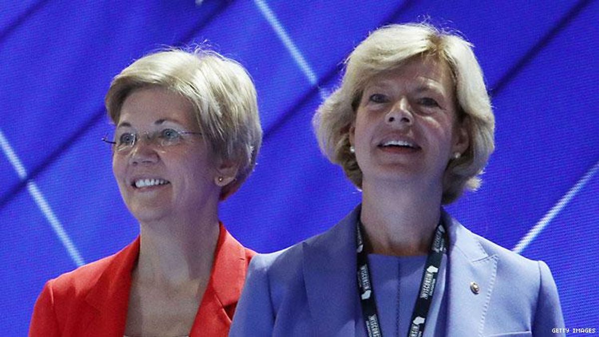 Elizabeth Warren and Tammy Baldwin Demand Trump Protect Trans Migrants