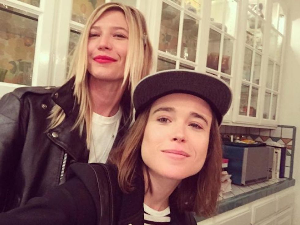 Ellen Page and Samantha Thomas