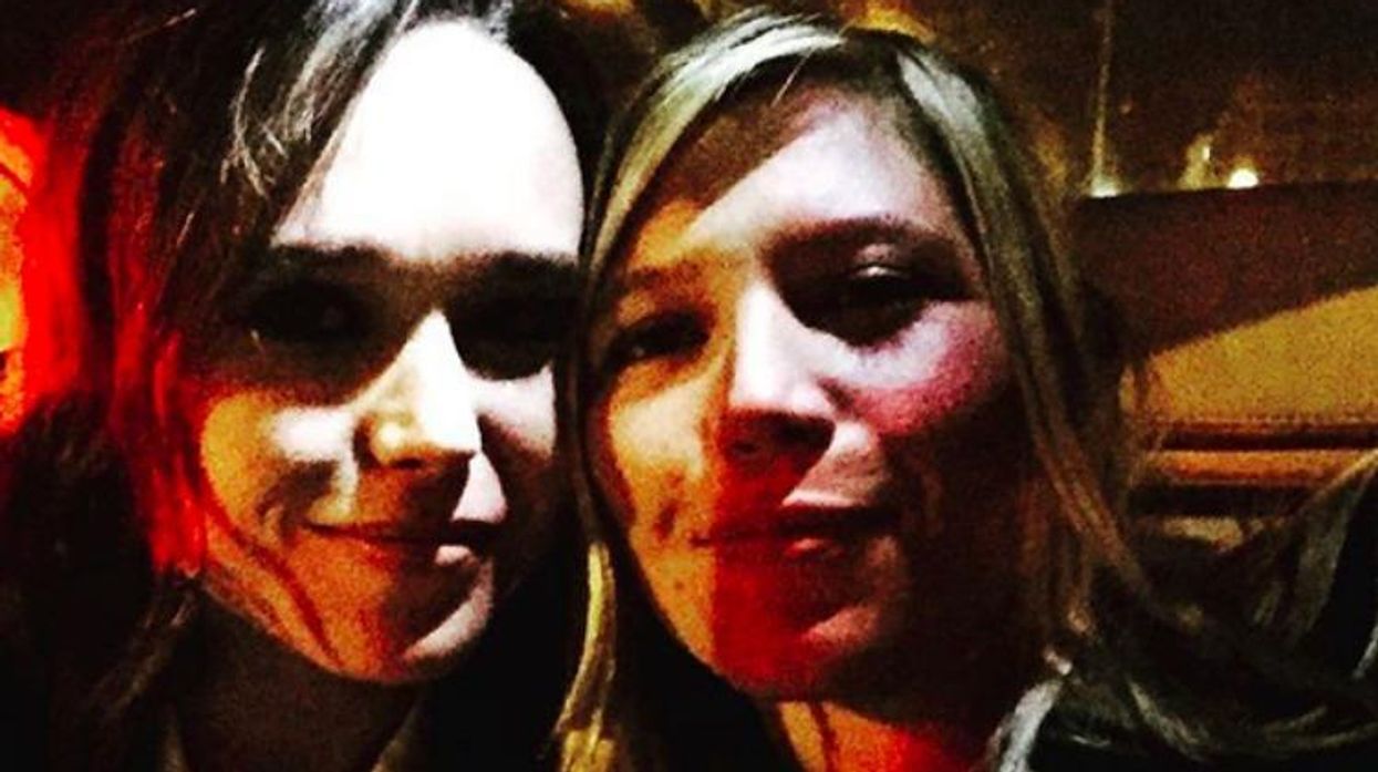 Ellen Page and Samantha Thomas