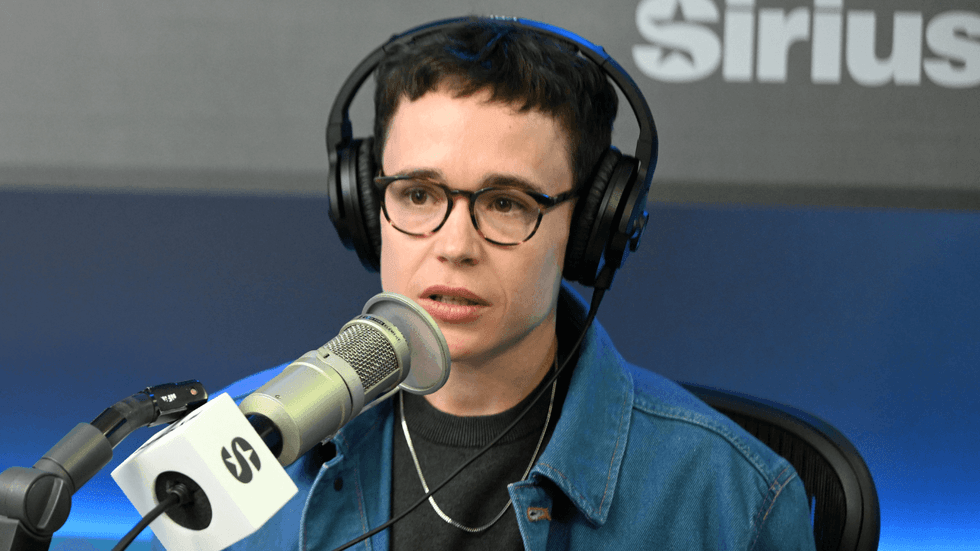 Elliot page, electrical device, microphone, electronics, headphones, adult, person, and performer