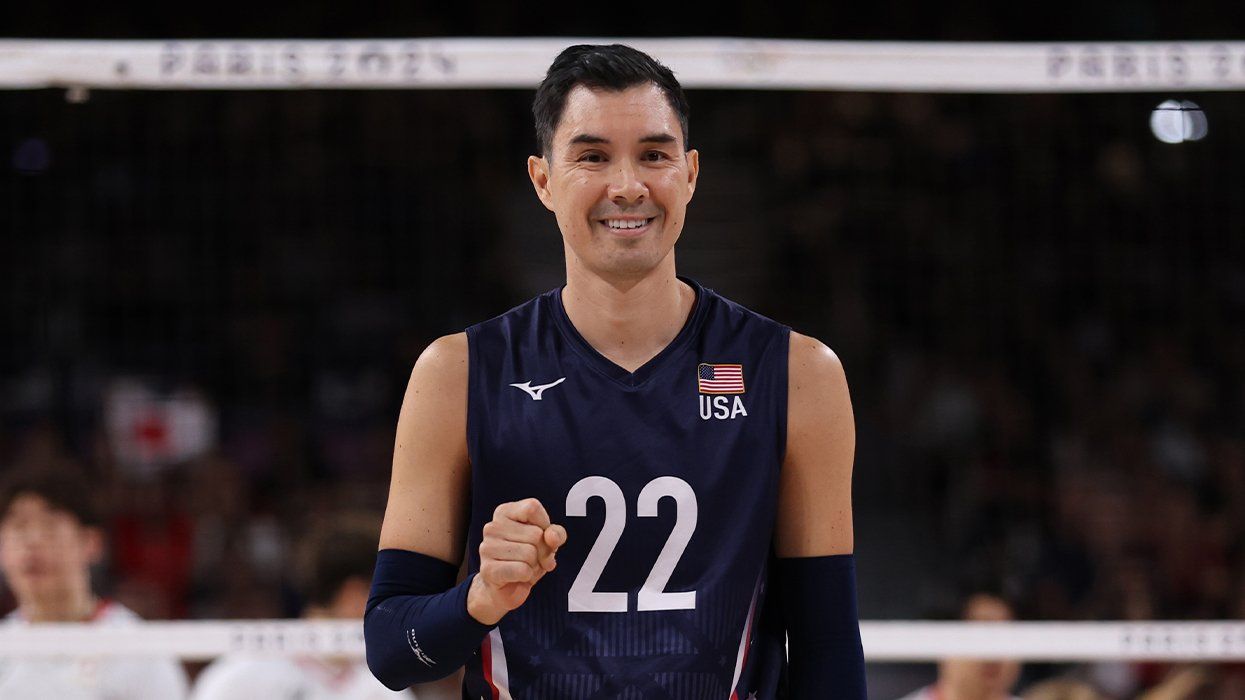 Erik Shoji on the court at the 2024 Olympic Games Paris