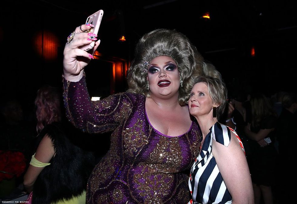 Eureka O'Hara and Cynthia Nixon