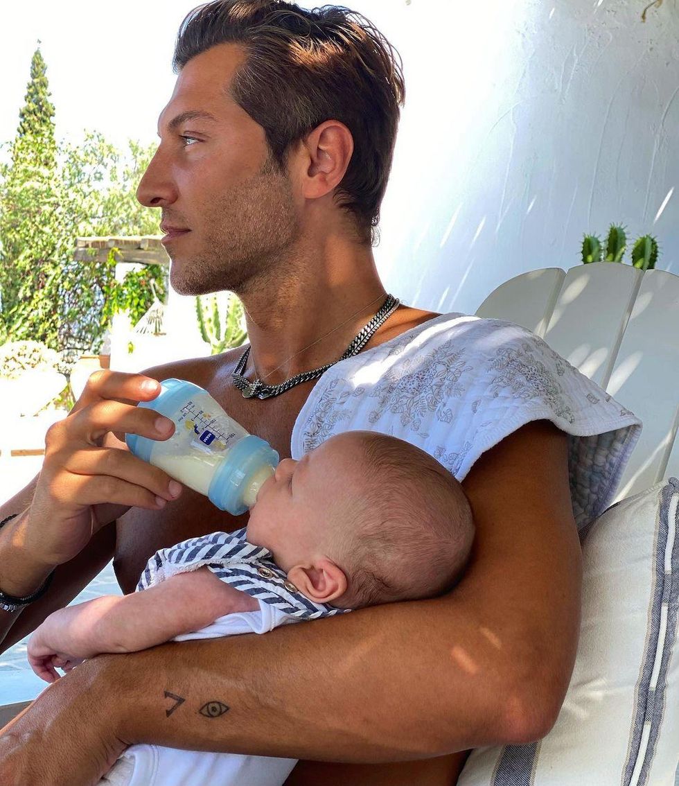 Evangelo Bousis and child