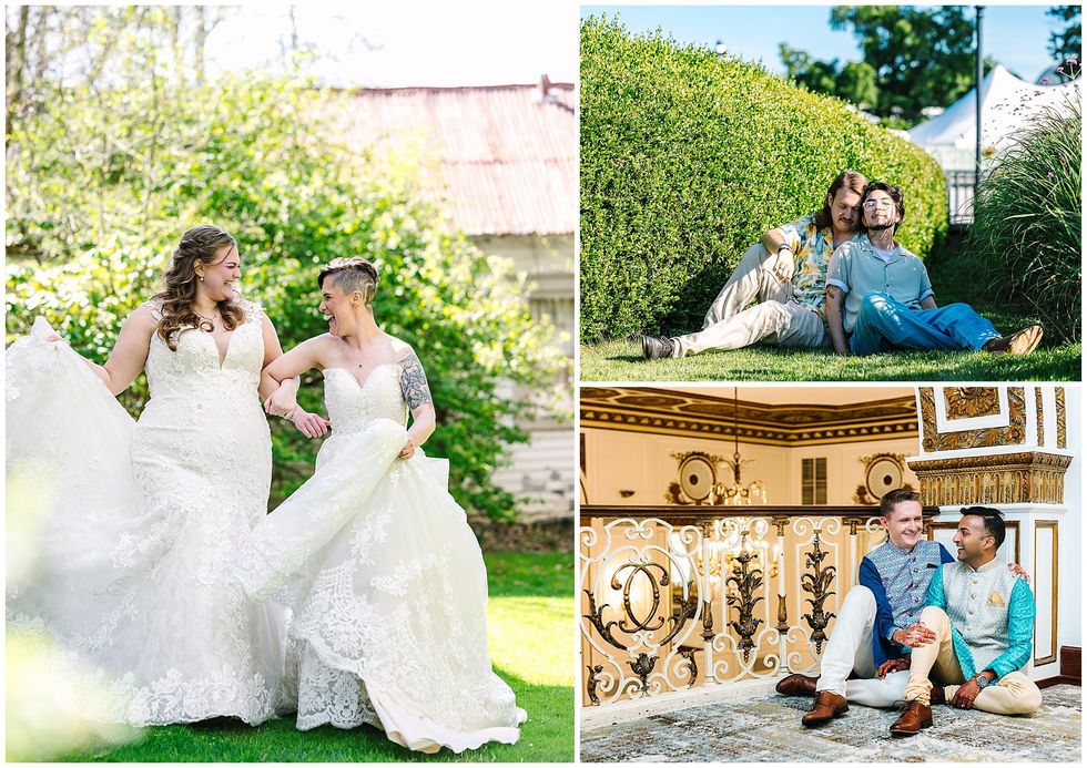 Examples of equality-minded\u00ae posing.