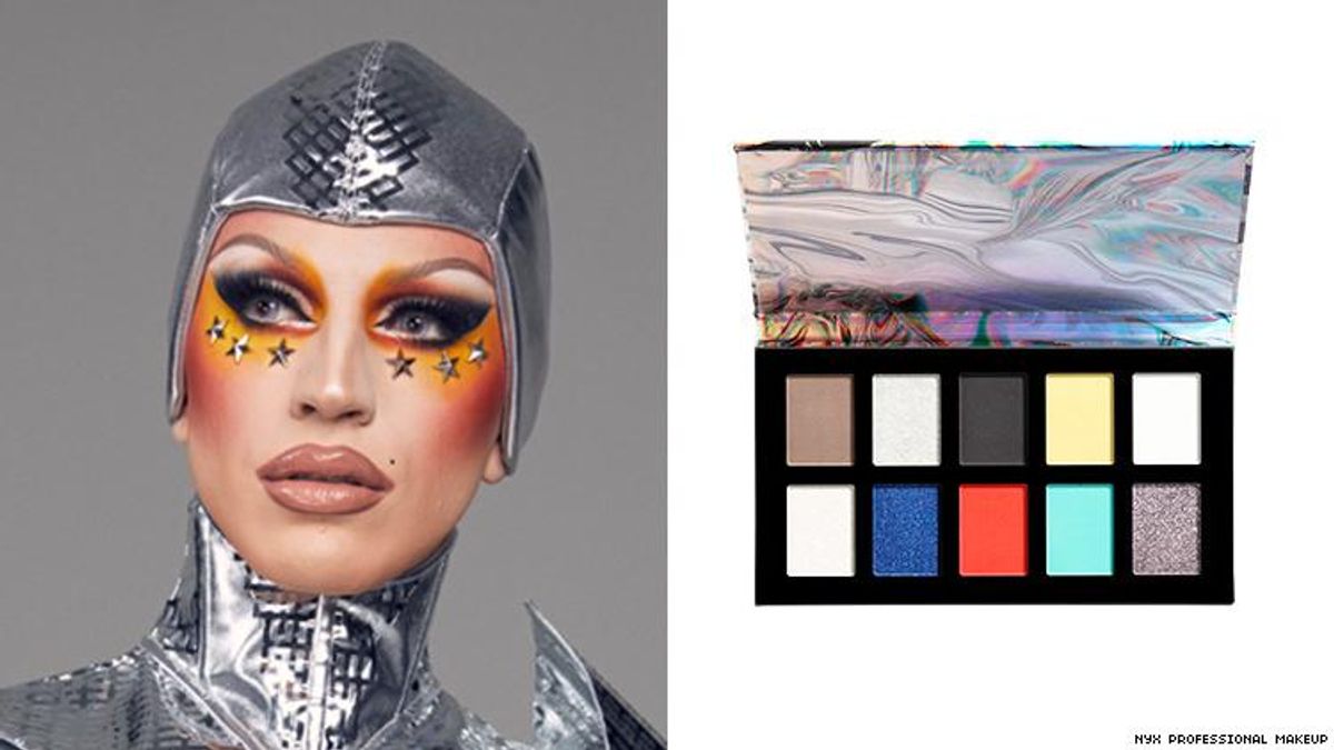 Exclusive: Aquaria Spills the Tea on Her NYX Professional Makeup Palette The “punk noir” eyeshadow palette will launch May 30.