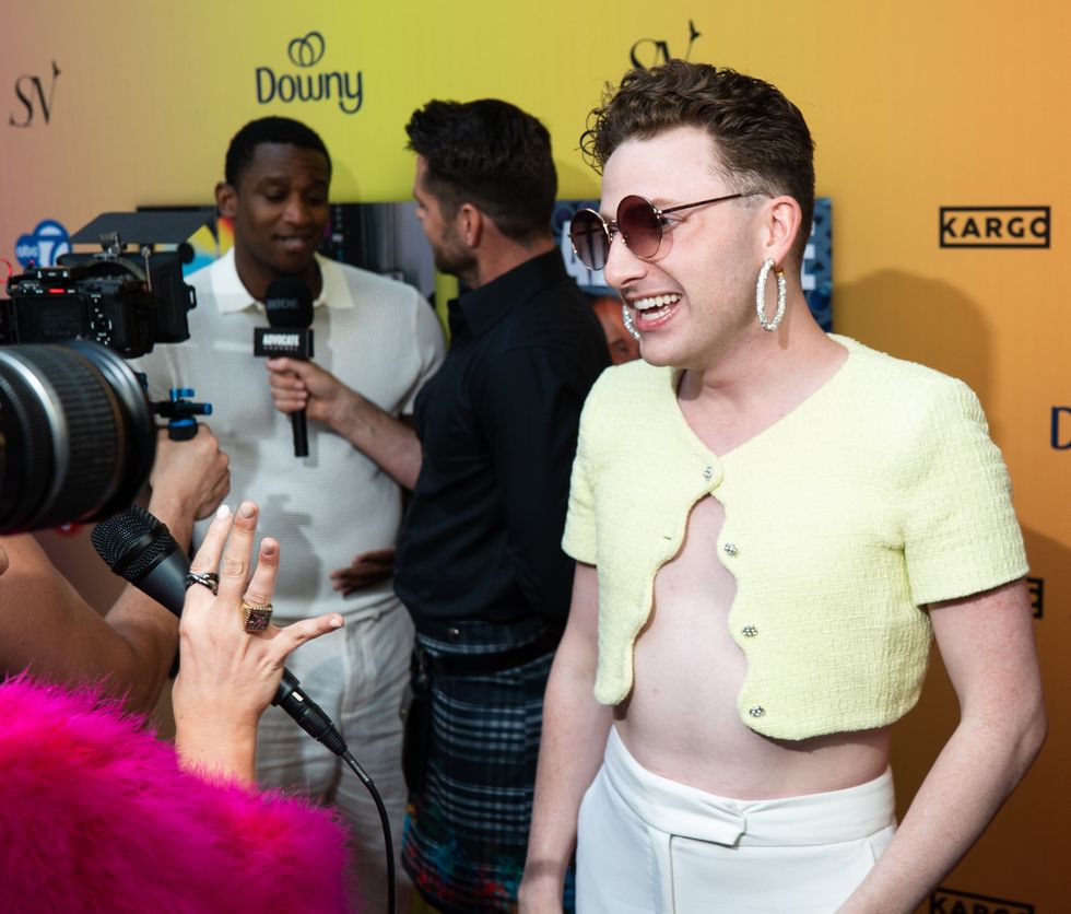 Exclusive Photo gallery OUT ADVOCATE magazines LGBTQ pride month cover launch party June 2024